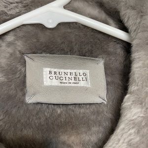 Brunello Cucinelli men’s leather jacket..